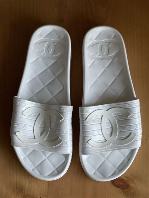 chanel slides fake|chanel shoes real.